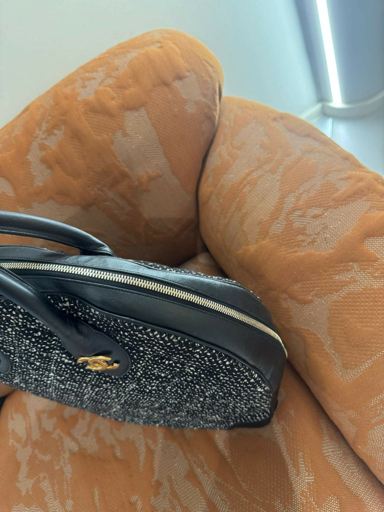 Chanel Vintage Tweed Top Handle Bag, Early 1990s