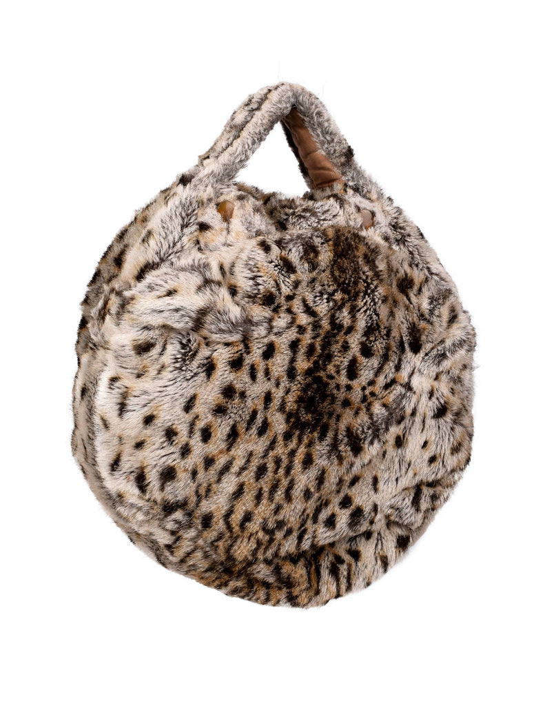 Vivienne Westwood Vintage AW 1989 Soft Round Leopard Faux Fur Handbag