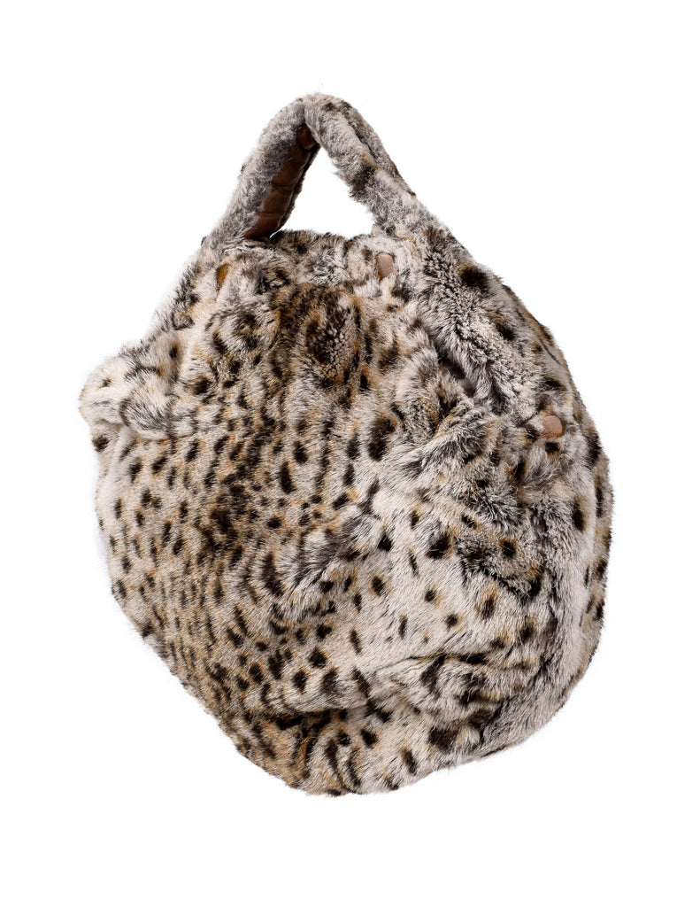 Vivienne Westwood Vintage AW 1989 Soft Round Leopard Faux Fur Handbag