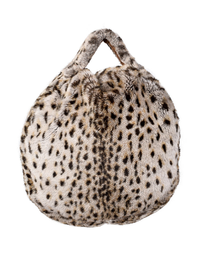 Vivienne Westwood Vintage AW 1989 Soft Round Leopard Faux Fur Handbag