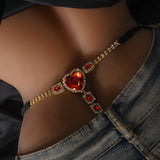 Love Heart Underwear Personalized Fashion Rhinestone Thong