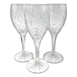 12 Cut Crystal Wine Glasses