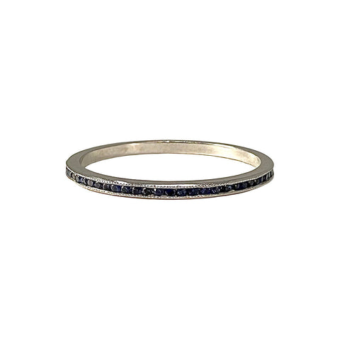 Platinum Ring with Sapphires