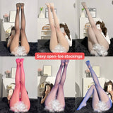 Sexy stockings and open-crotch pants (free shipping for three sets)