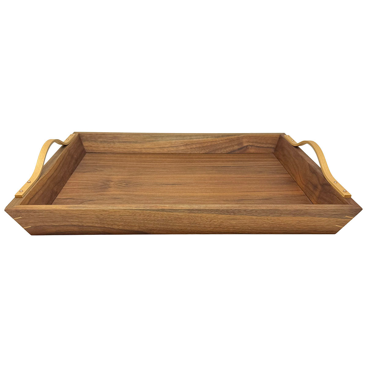 Large Wood Two Tone Serving Tray