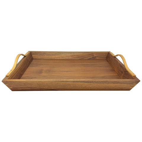 Large Wood Two Tone Serving Tray