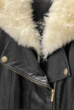 Chanel 18A leather fur coat