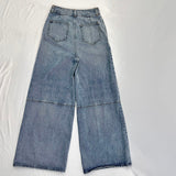 Khaite High Rise Wide Leg Jeans
