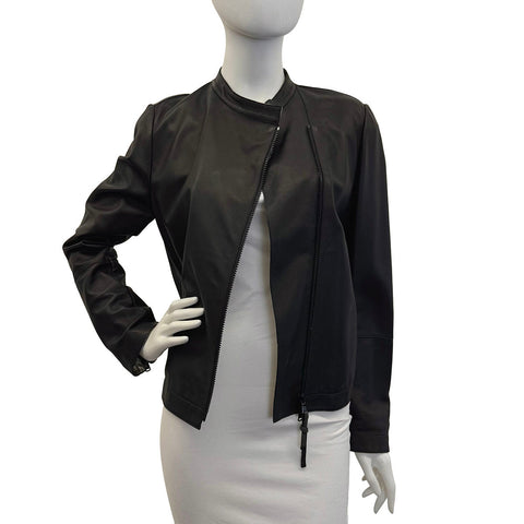 Brunello Cucinelli Leather Moto Jacket