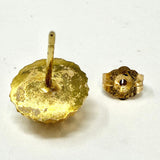 14K Gold Dome Stud Earrings