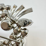 Weiss Rhinestone Wreath Pin