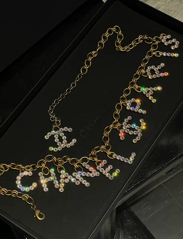 Chanel 20SS CC Paris Letter waist chain & Necklace
