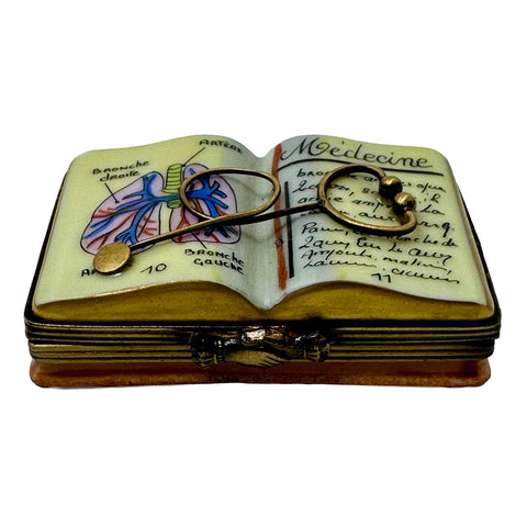 Peint Main Medical Book Trinket Box