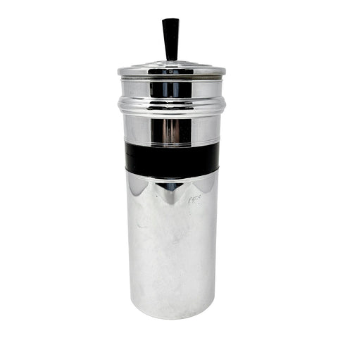 Art Deco Chrome and Bakelite Cocktail Shaker
