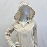 Max Mara Long Sleeve Hooded Dress with Slit Pocket
