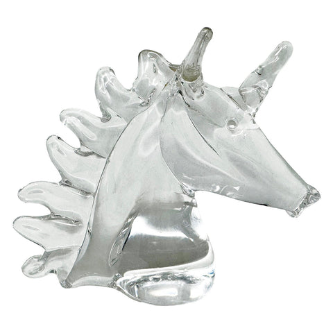Crystal Unicorn Figurine Signed