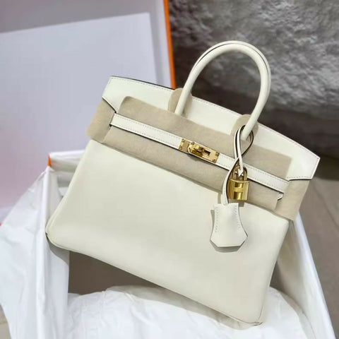 Hermès Birkin 25 craie Swift leather Gold Hardware