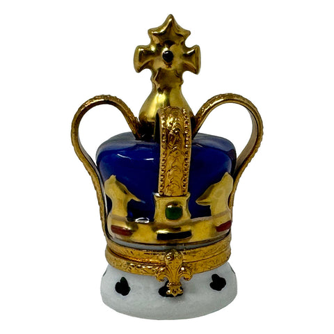 Peint Main Crown Trinket Box