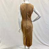 Max Mara Ruched Sleeveless Dress with Bow Detail