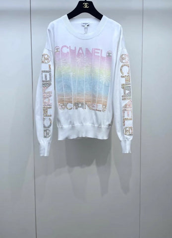 Chanel 24C white sweater
