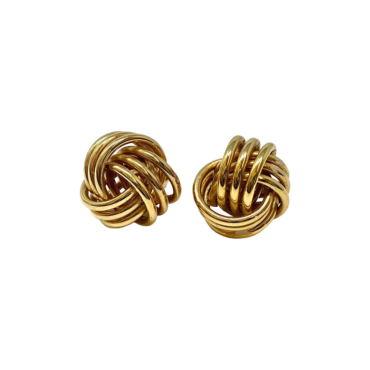 14K Gold Knot Earrings