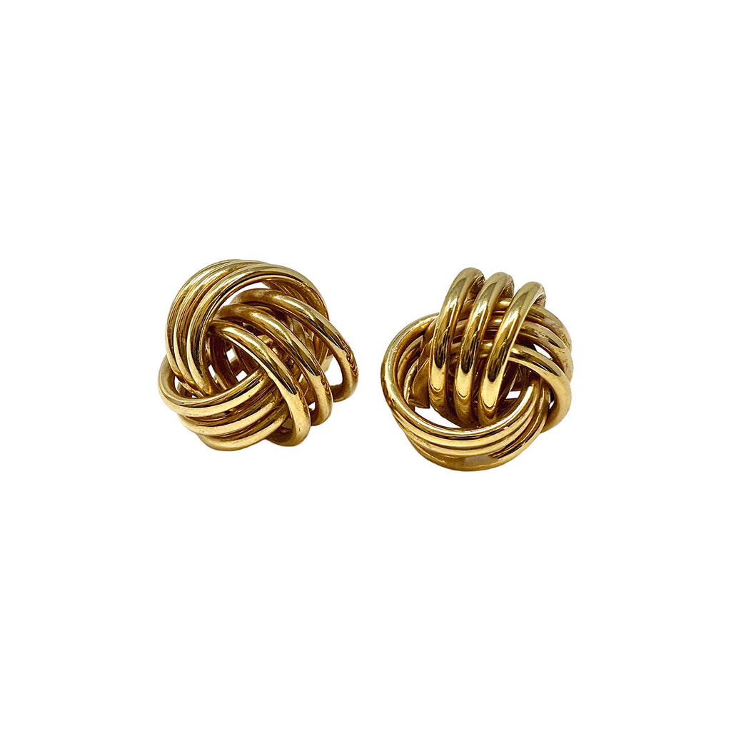 14K Gold Knot Earrings