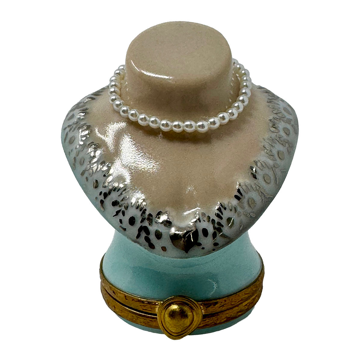 Artoria Peint Main Mannequin Bust with Pearls Trinket Box