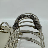 Vintage Toast Rack with Foie Grois Serving Tray