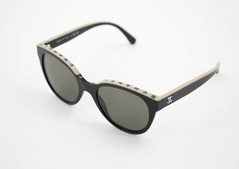 Chanel 2022 Resin Honey Beige Butterfly Sunglasses