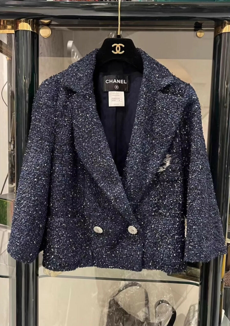 Chanel 12P Blue Silver Jacket