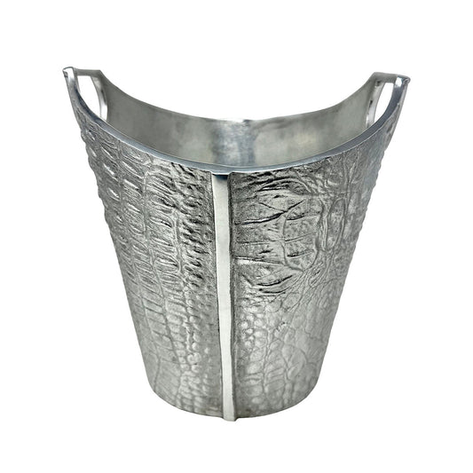 "Alligator Skin Ice Bucket with Handles"