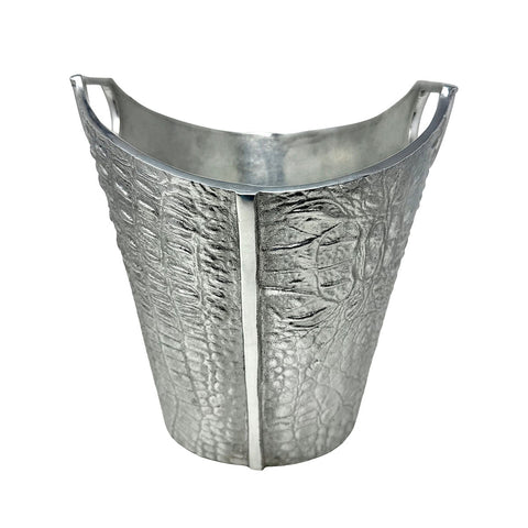 "Alligator Skin Ice Bucket with Handles"