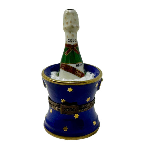 Sinclair Millenium Edition Ice Bucket with Champagne Bottle Trinket Box