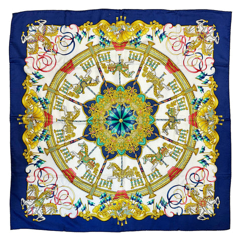 Hermes ""Caroussel" Scarf