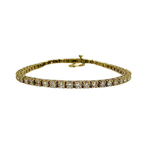 14K Gold Diamond Tennis Bracelet