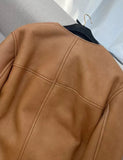 Chanel 24K Brown Shearling Coat