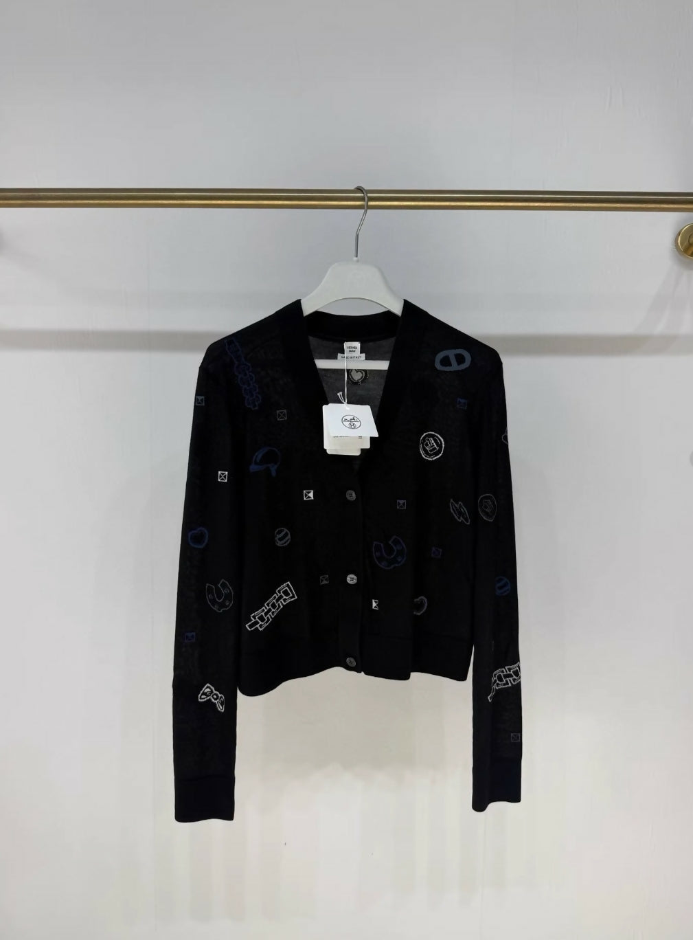 Hermes 25 Autumn/Winter black wool Cardigan