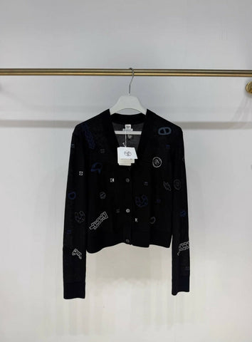Hermes 25 Autumn/Winter black wool Cardigan
