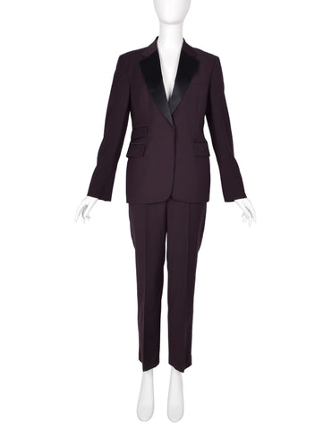 Gucci by Tom Ford Vintage SS 1998 Deepest Aubergine Two Piece Tuxedo Suit