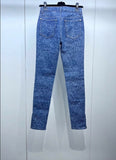 Chanel 21B Double C Camellia denim pants