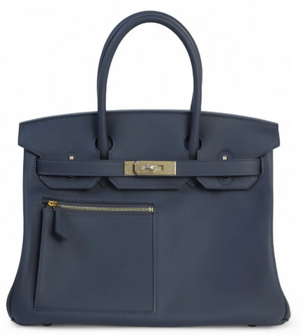 HERMÈS Birkin 30 Colormatic Ardoise Swift Leather Permabrass Hardware
