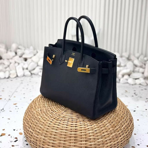 Hermès Birkin 30 Black Togo Leather Gold Hardware