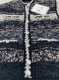 Chanel 22B tweed sequin vest cardigan