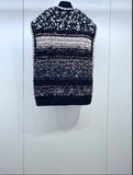 Chanel 22B tweed sequin vest cardigan