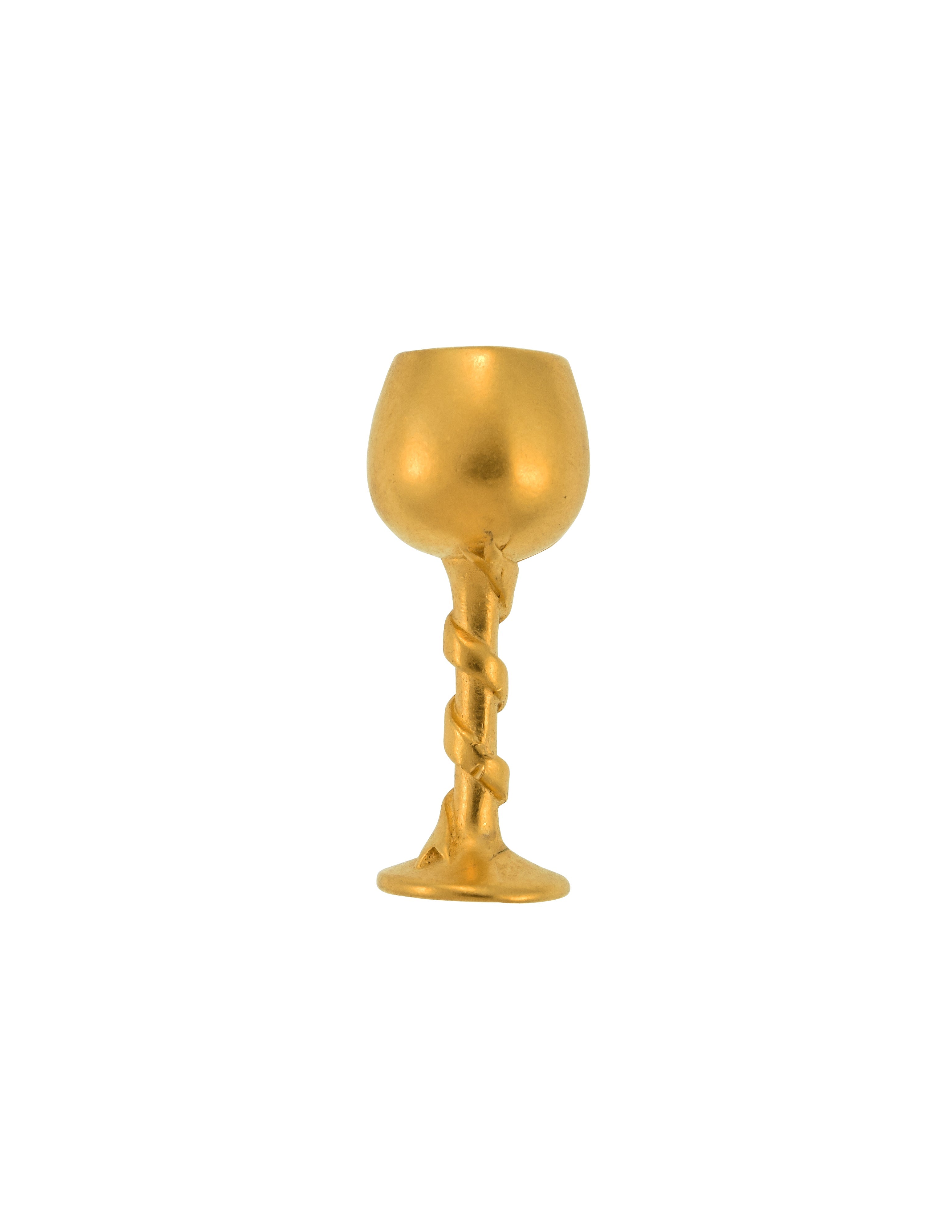 Karl Lagerfeld Vintage Golden Wine Chalice Tack Pin