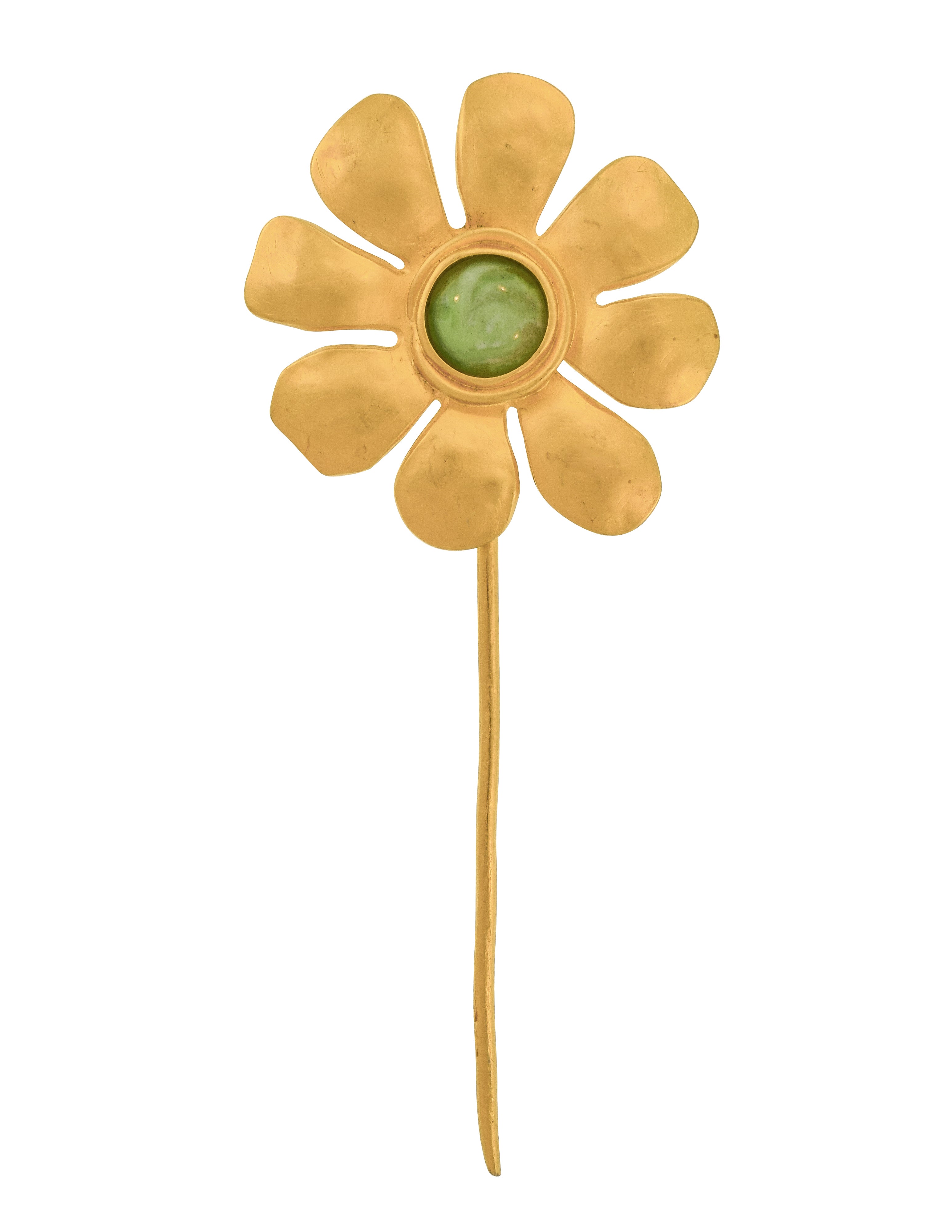 Karl Lagerfeld Vintage SS 1991 Huge Golden Flower Brooch
