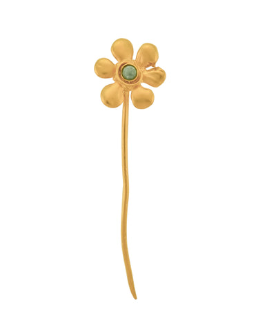 Karl Lagerfeld Vintage SS 1991 Large Golden Flower Stick Pin