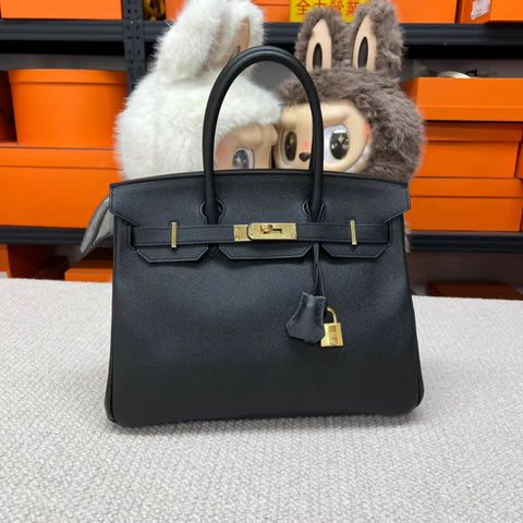 Hermès Birkin 30 Black Epsom Leather Gold Hardware