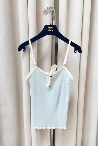 Chanel 22P Blue/White Top