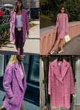 Chanel 22P Pink tweed coat